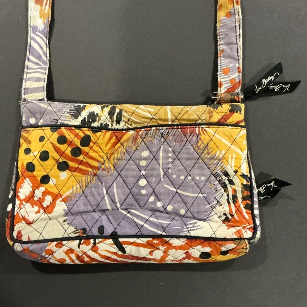 Vera Bradley Quilted Crossbody Shoulder Bag Multicolor Retired Pattern